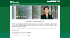 Desktop Screenshot of manulifeglobalfund.com